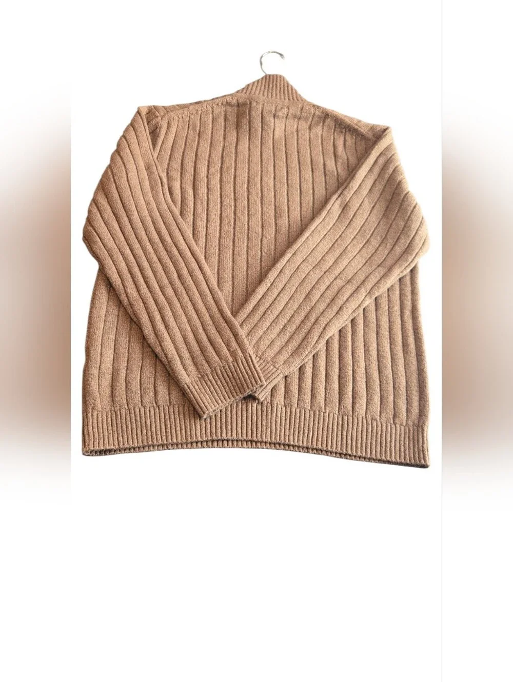 NWT Banana Republic Men M Cozy Ribbed Turtleneck Sweater Brown